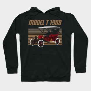 Ford Model T 1908 Awesome Automobile Hoodie